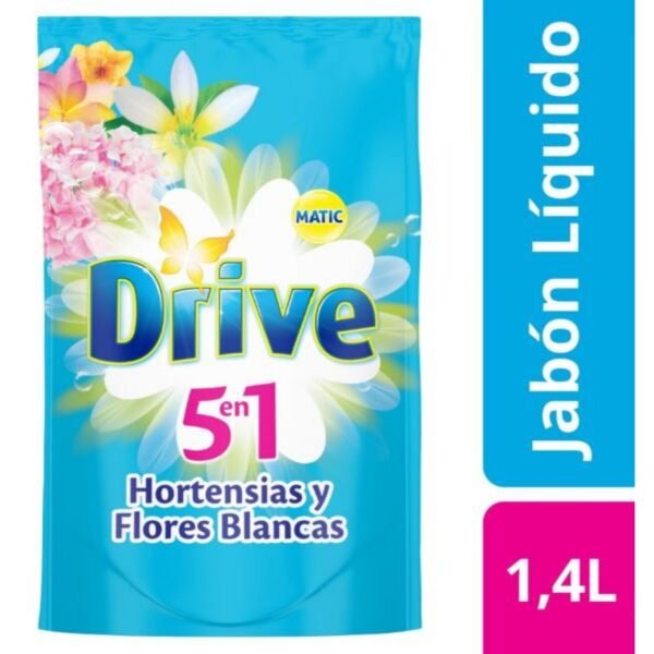 Drive Jabon Liquido Hortensias Y Flores Blancas 1400 Ml Supermercado El Desafío 2079